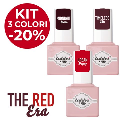 LAK_KIT_Boccette_THE_RED_ERA Gel Semipermanente L.E. - The RED Era Kit
