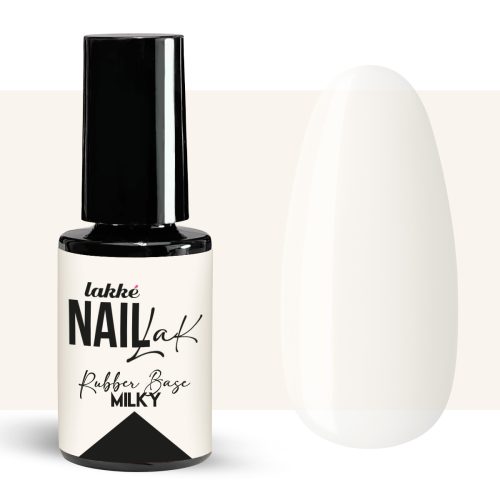 NAIL_LAK_RUBBER_BASE_MILKY Nail Lak Semipermanente Rubber Base Milky