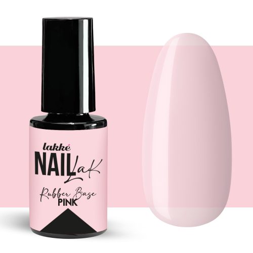 NAIL_LAK_RUBBER_BASE_PINK Nail Lak Semipermanente Rubber Base Pink